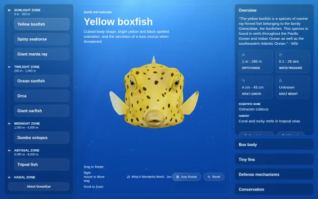 OceanEye – an open-source interactive 3D atlas of ocean life
