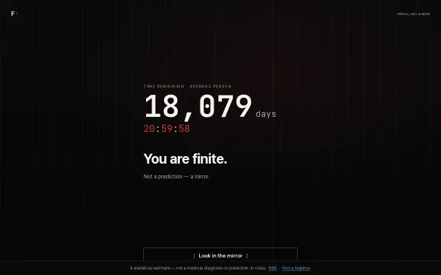 DaysLeft – a bio-age clock that shows a range, not a death date