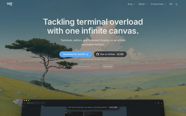 Cate – open-source canvas IDE for agentic coding workflows