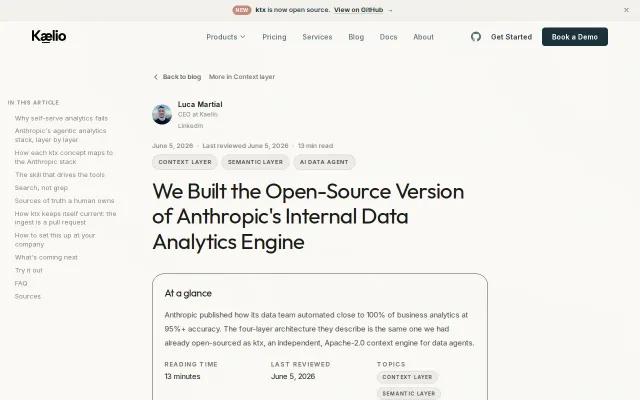 Built Open-Source Version of Anthropic's Internal Analytics Engine