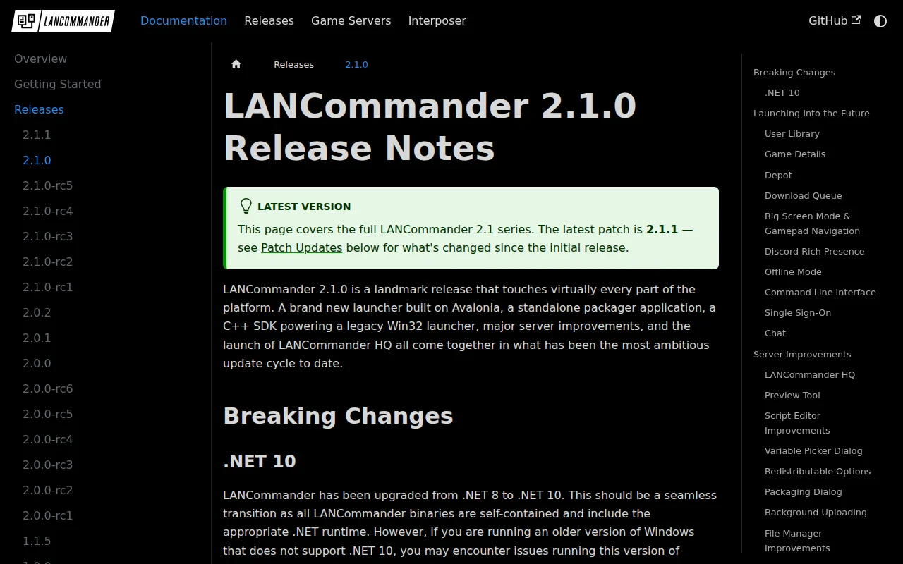 LANCommander v2.1.0 – New Avalonia-based launcher