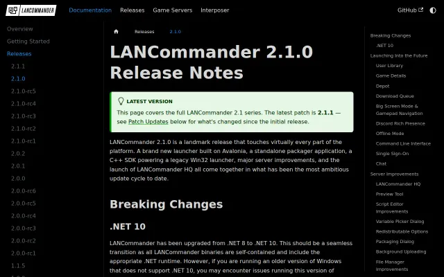 LANCommander v2.1.0 – New Avalonia-based launcher