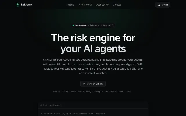 RiskKernel, kill -9 an AI agent and resume it without paying twice
