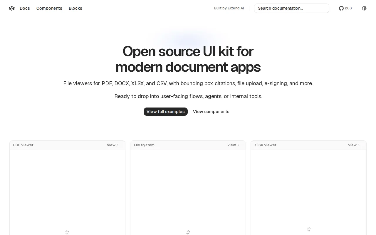 Extend UI – open-source UI kit for modern document apps