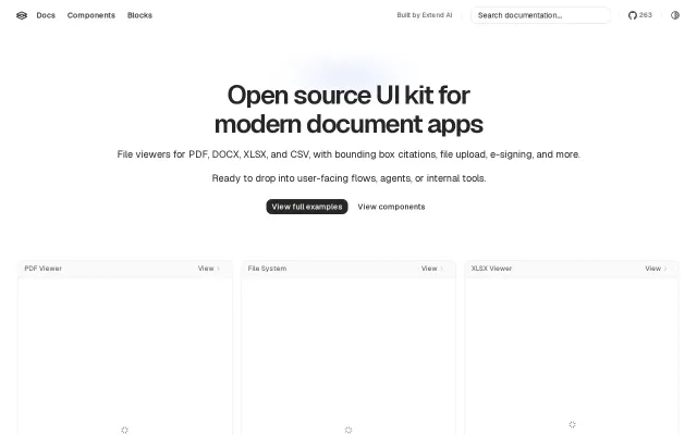 Extend UI – open-source UI kit for modern document apps