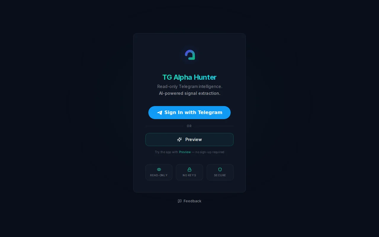 TG Alpha Hunter – AI that turns Telegram noise into a crypto digest