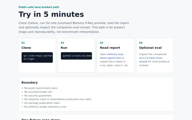 CtxGov – a local claim firewall for AI memory claims