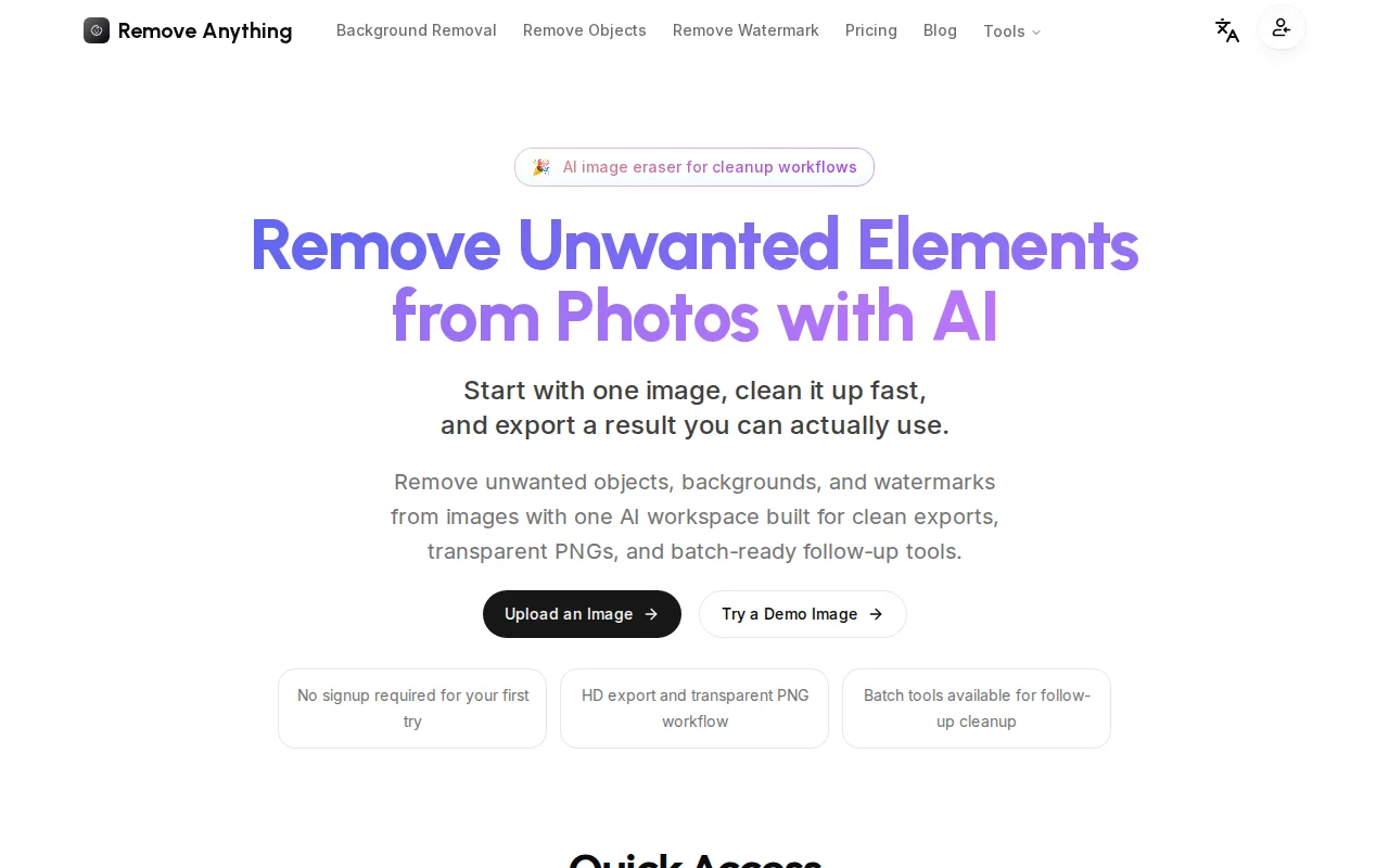Remove Anything – AI Background Removal Tool