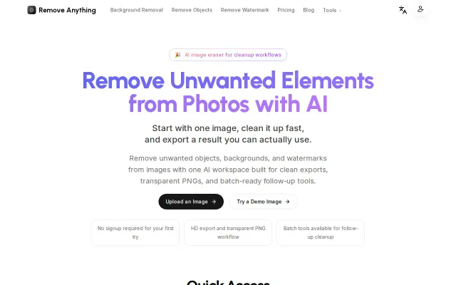Remove Anything – AI Background Removal Tool