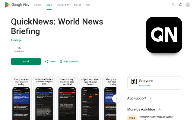 I built a news app that shows you the top stories of the day