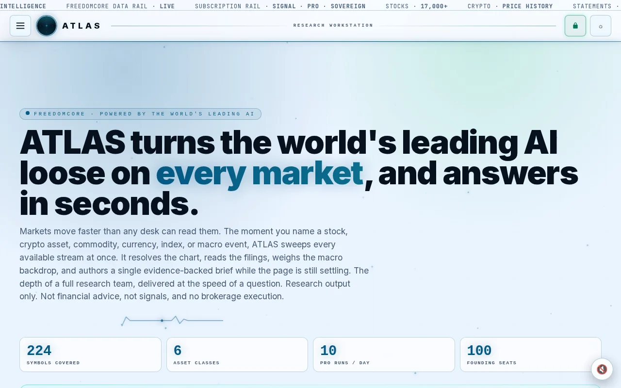 A self-hosted market-research tool with publicly verifiable security