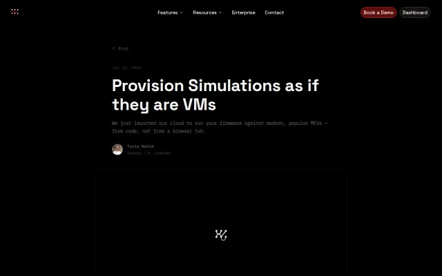 Spin up MCU simulations like VMs