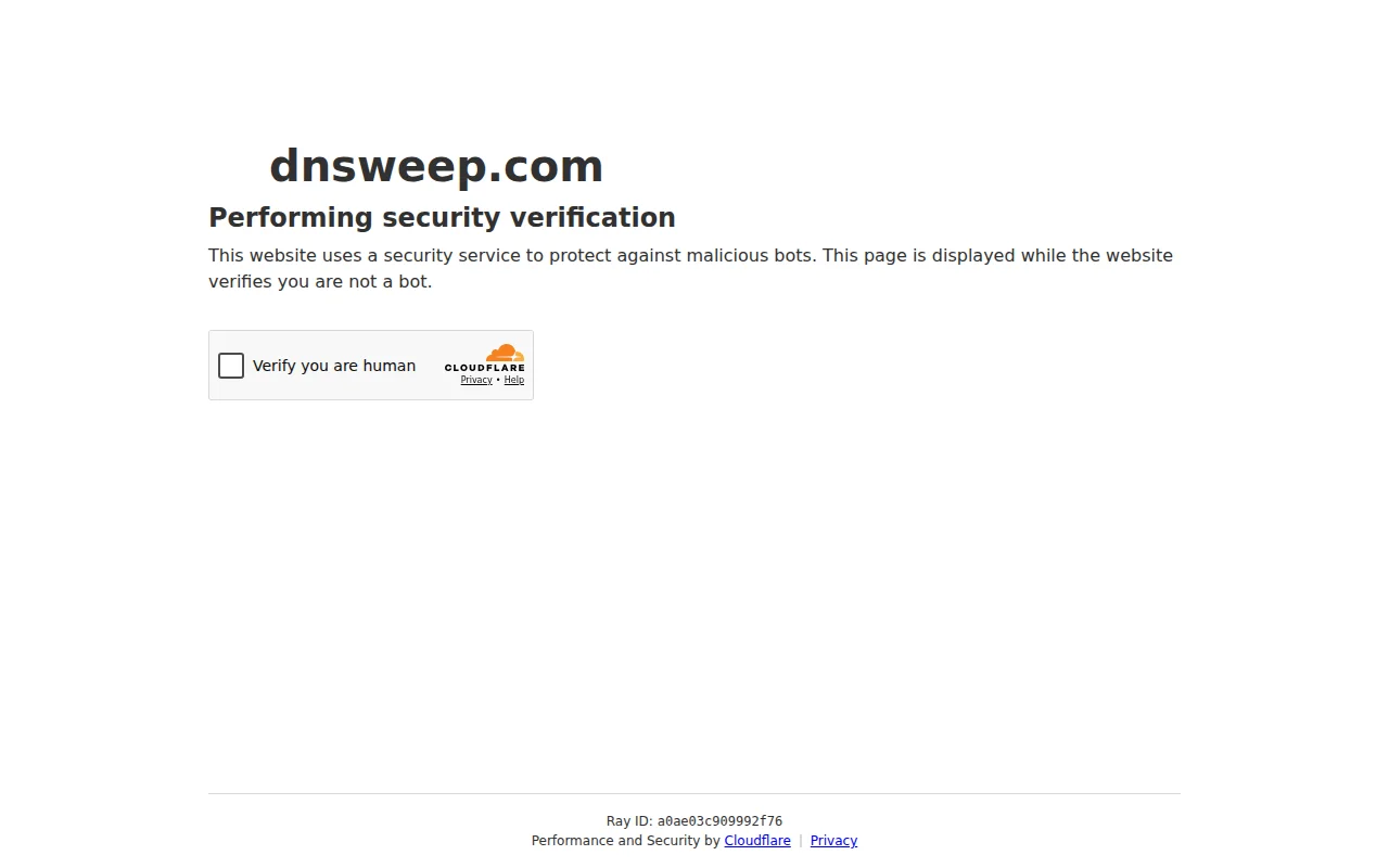 DNSweep – DNS lookup with ASN, anycast, and CDN/WAF detection