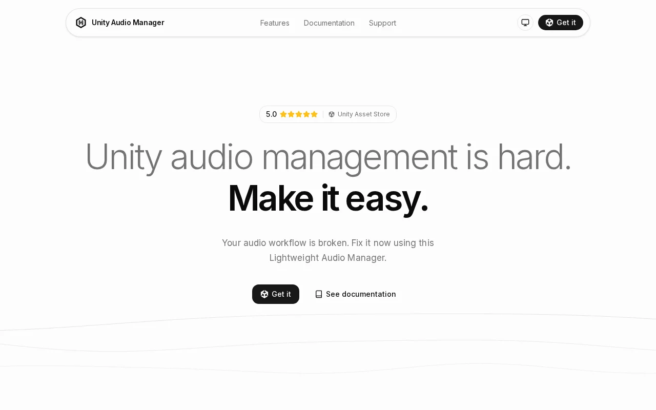 I made a Unity Audio Manager that saves me 10 hours every project