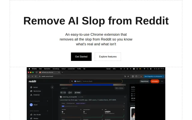 Chrome Extension That Removes AI Slop / Spam / Self-Promo from Reddit