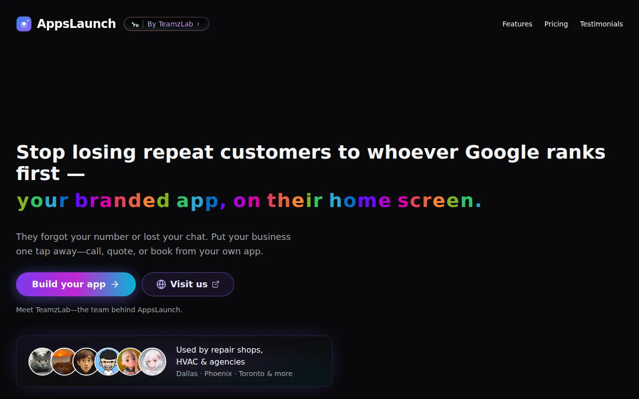 AppLaunch – Local Service App Builder