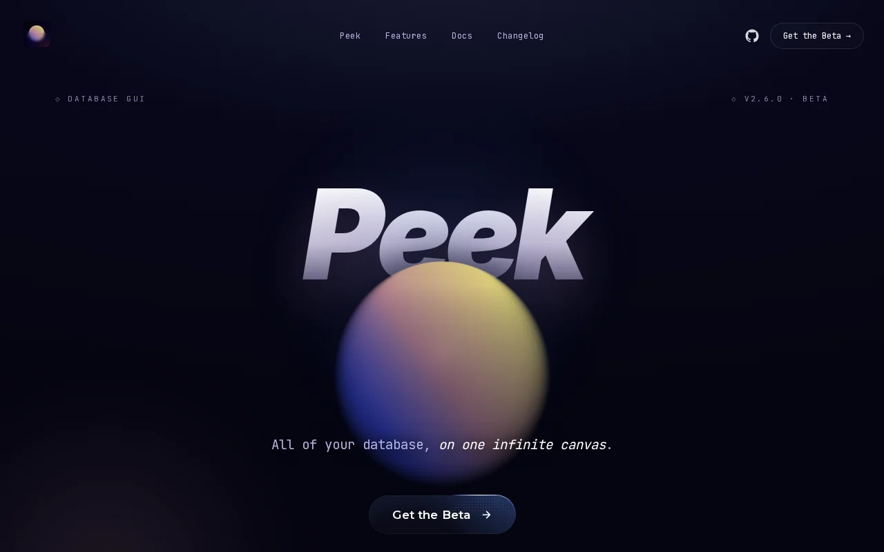 Peek – A Figma like DB GUI