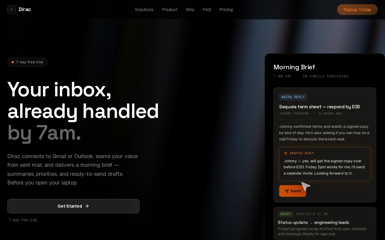 I built an email agent for founders who are stuck in email