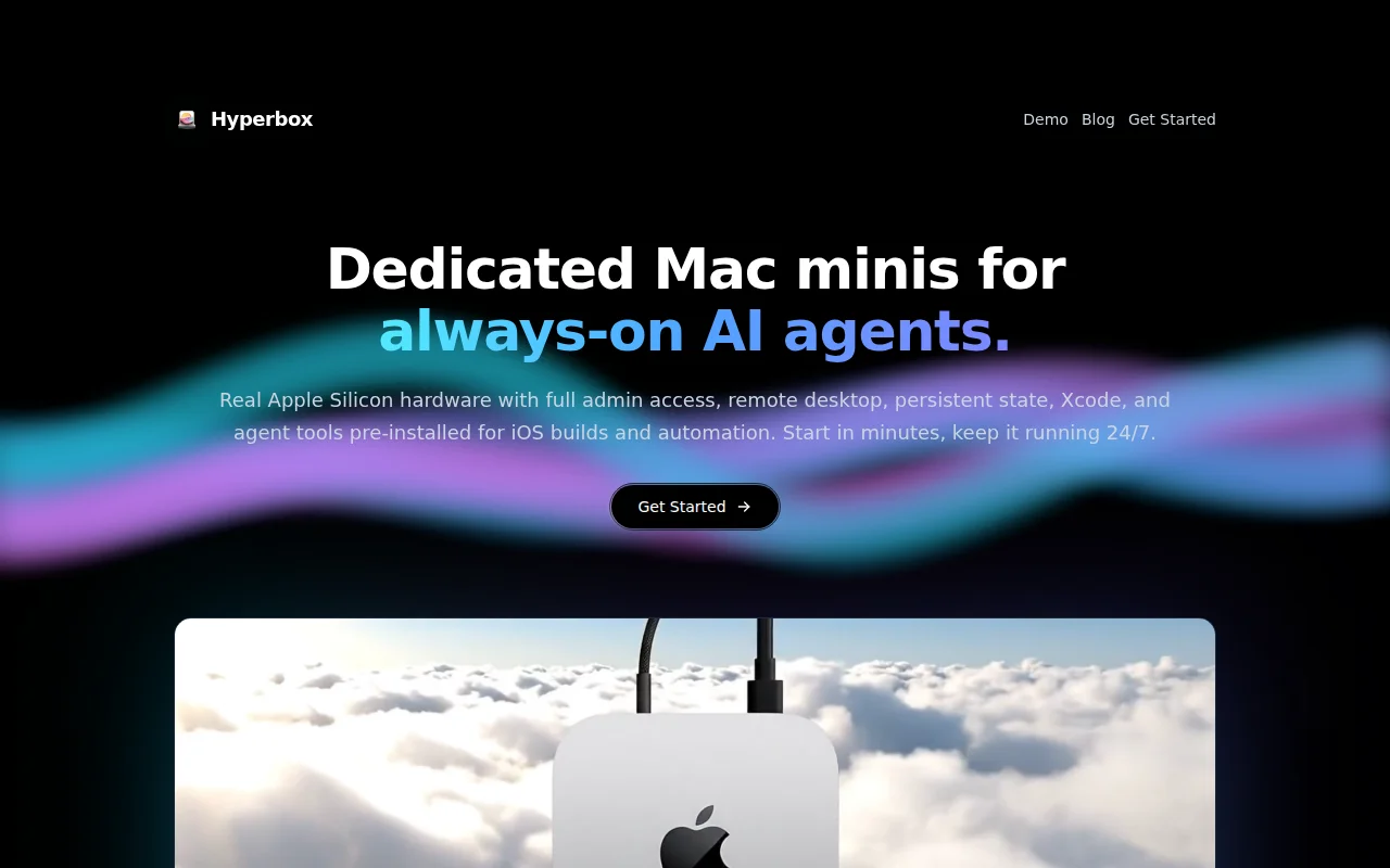 Hyperbox- $40/month Mac mini rentals