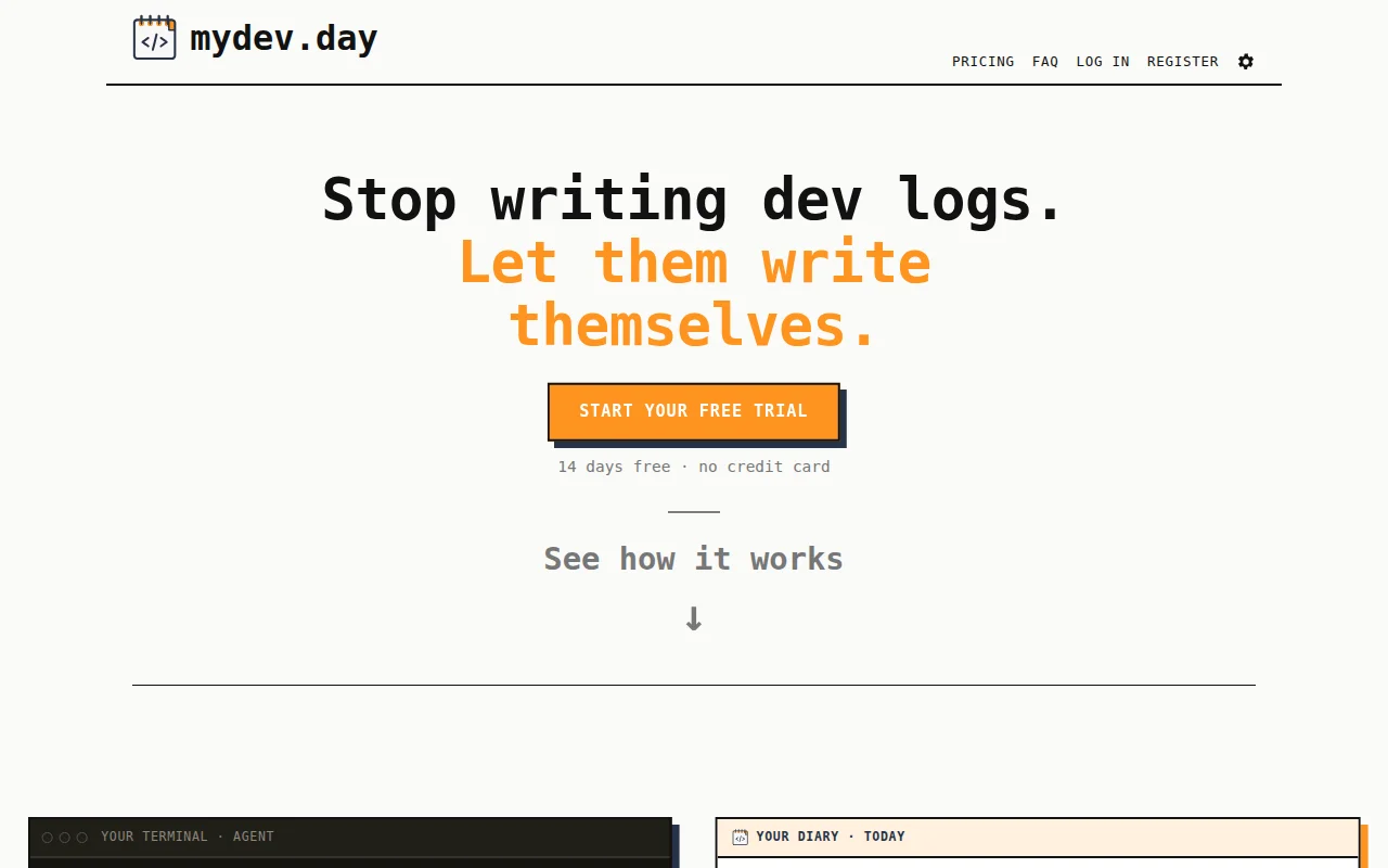 I built a dev diary writes itself