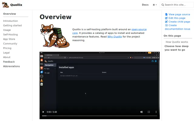 Quollix – self-host applications with low administration effort