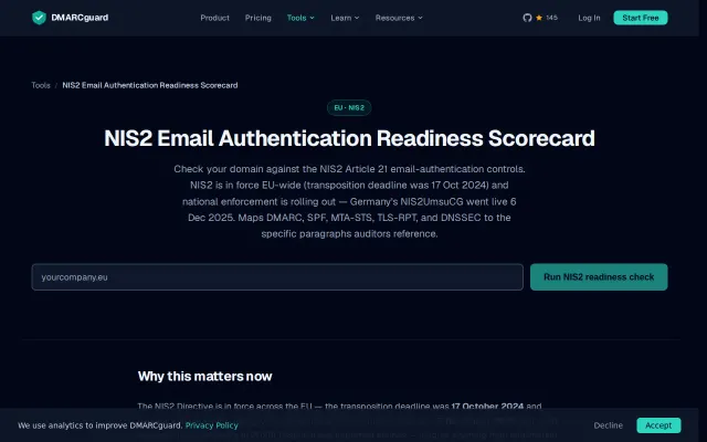NIS2 Readiness Check