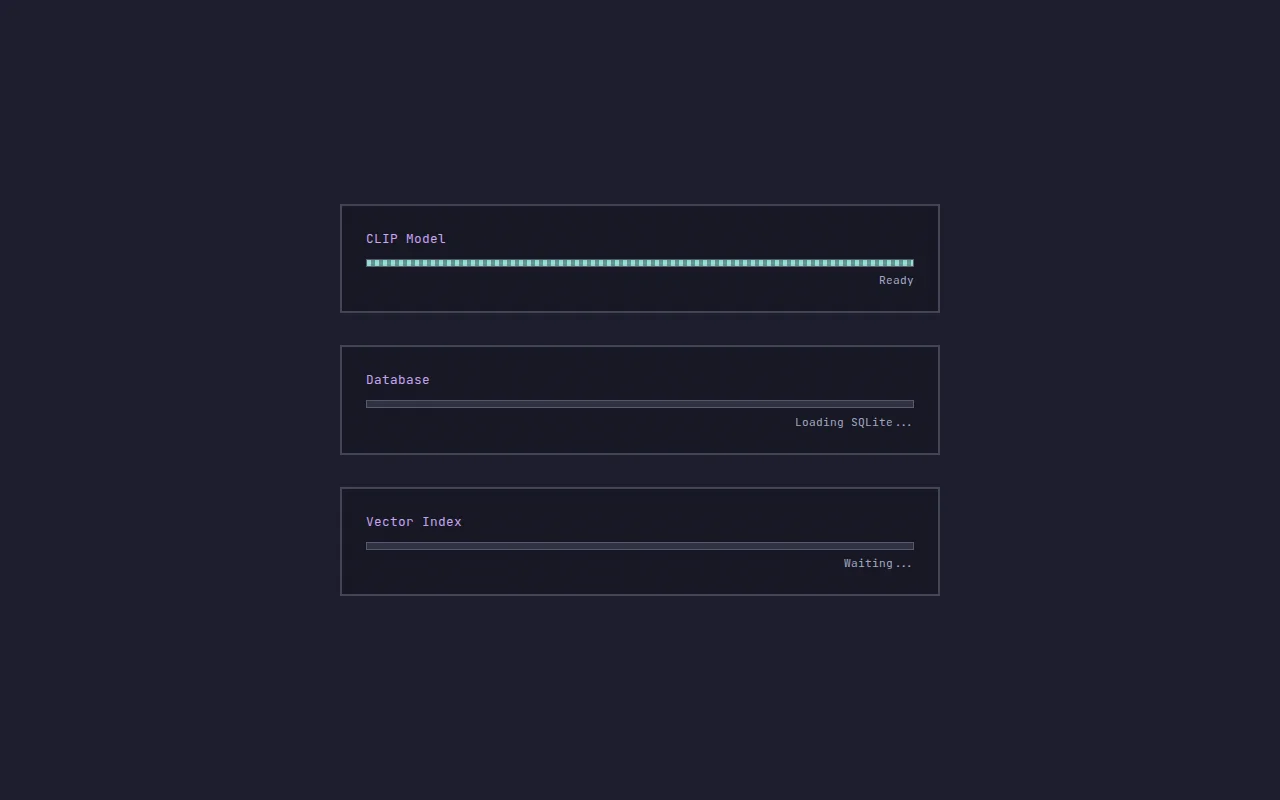 In Browser semantic wallpaper search over 16k+ wallpapers