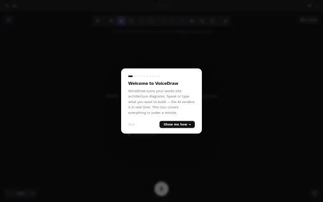 VoiceDraw – Talk system design out loud, the diagrams draw themselves
