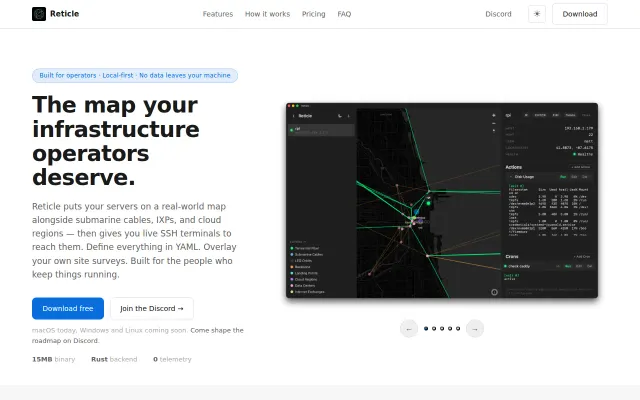 Reticle – The map your infrastructure operators deserve