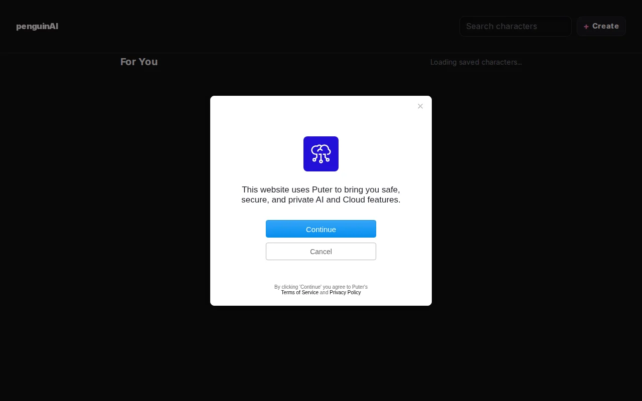 penguinAI – the c.ai alternative focused on privacy, no self-hosting