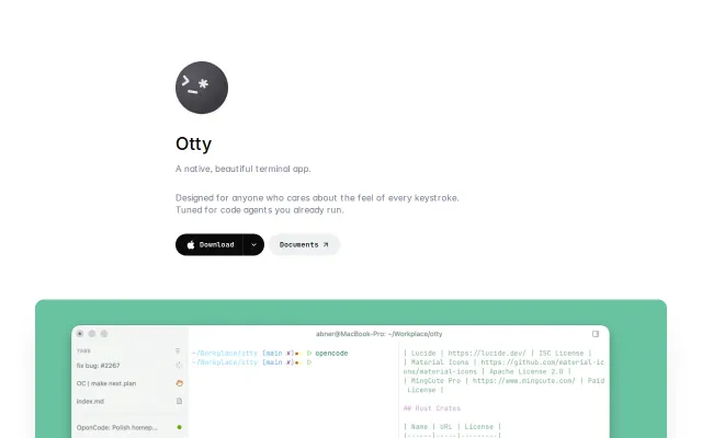 Otty – a native and beautiful terminal emulator