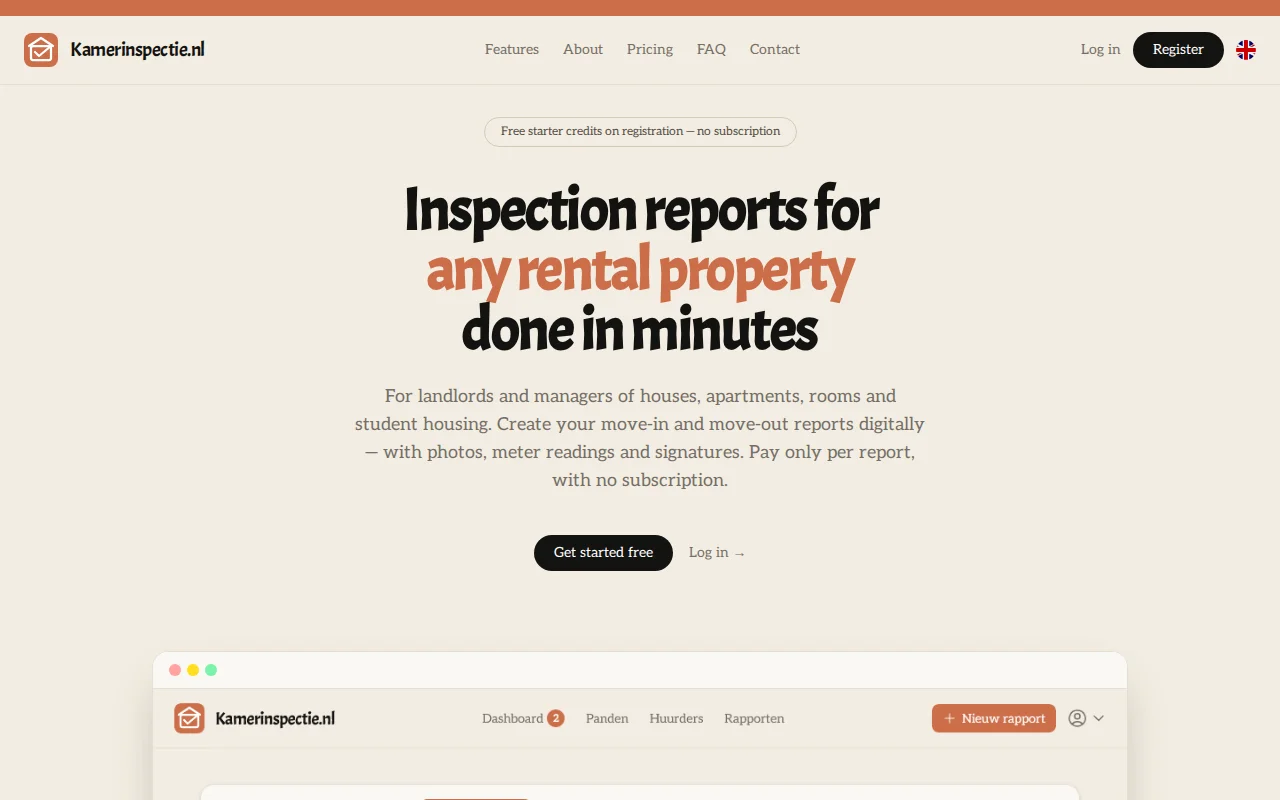 Digital inspection reports for any rental property