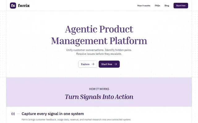 Ferrix AI – Agentic Product Management Platform