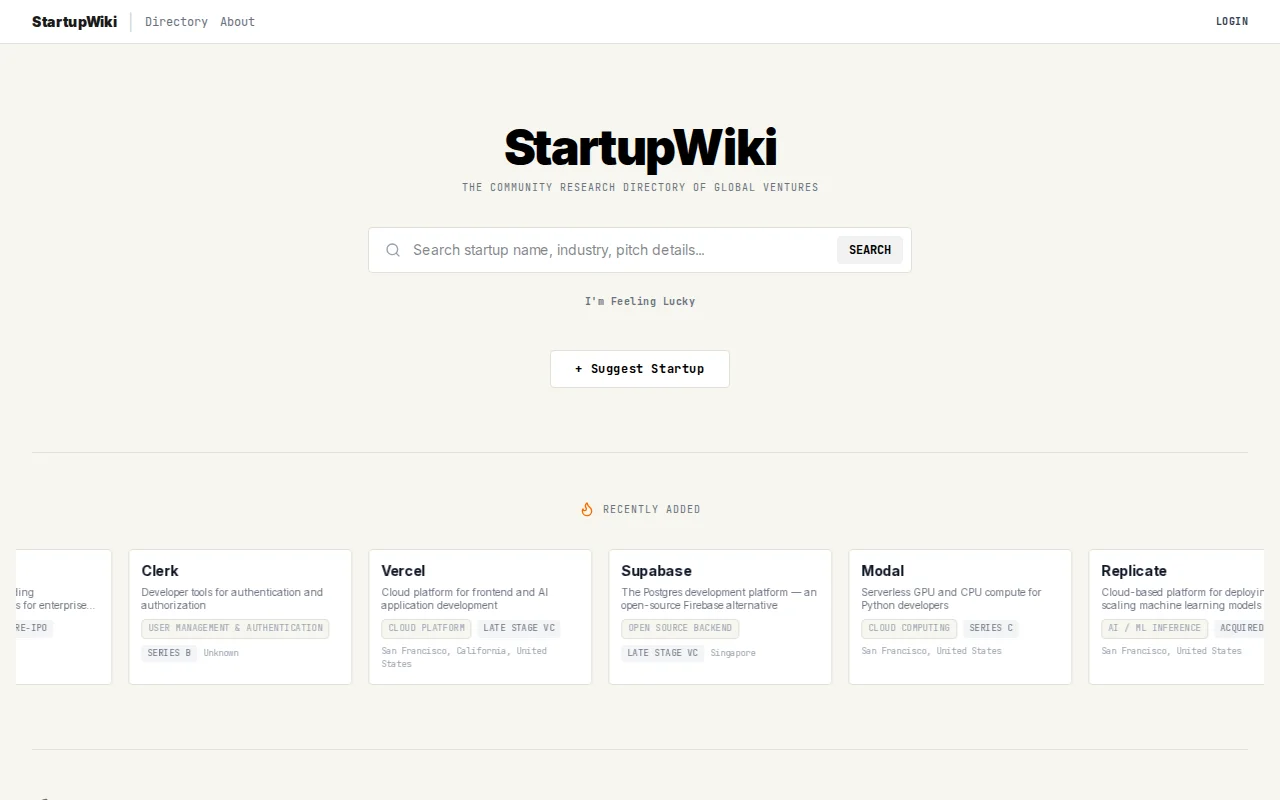 A Free Crunchbase Alternative