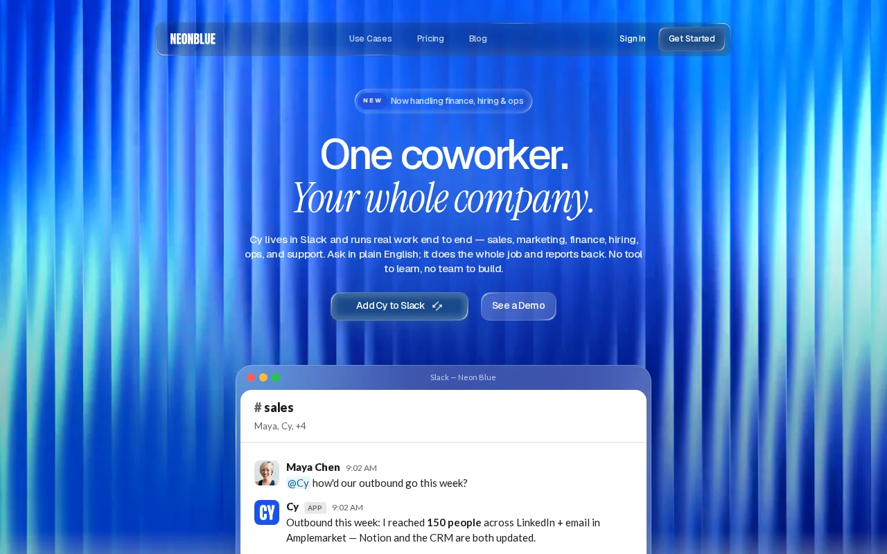 Show HN: Cy. An AI coworker that works from Slack