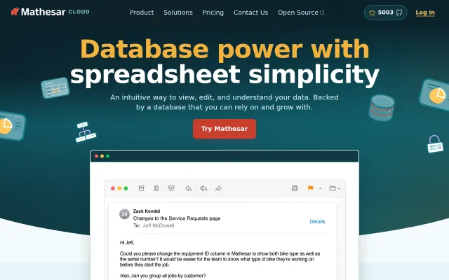 Hosted version of Mathesar, intuitive open source UI built on Postgres
