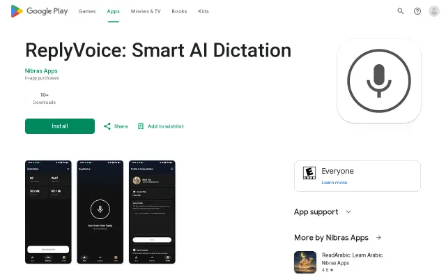 ReplyVoice – mic overlay that transcribes into any app (Android + PC)