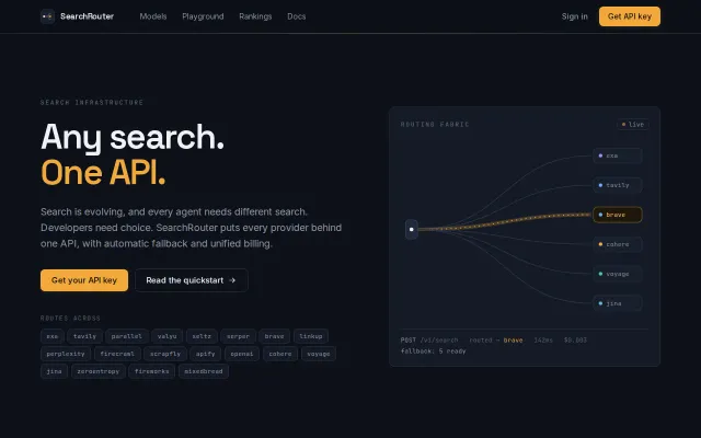 Any Search, One API