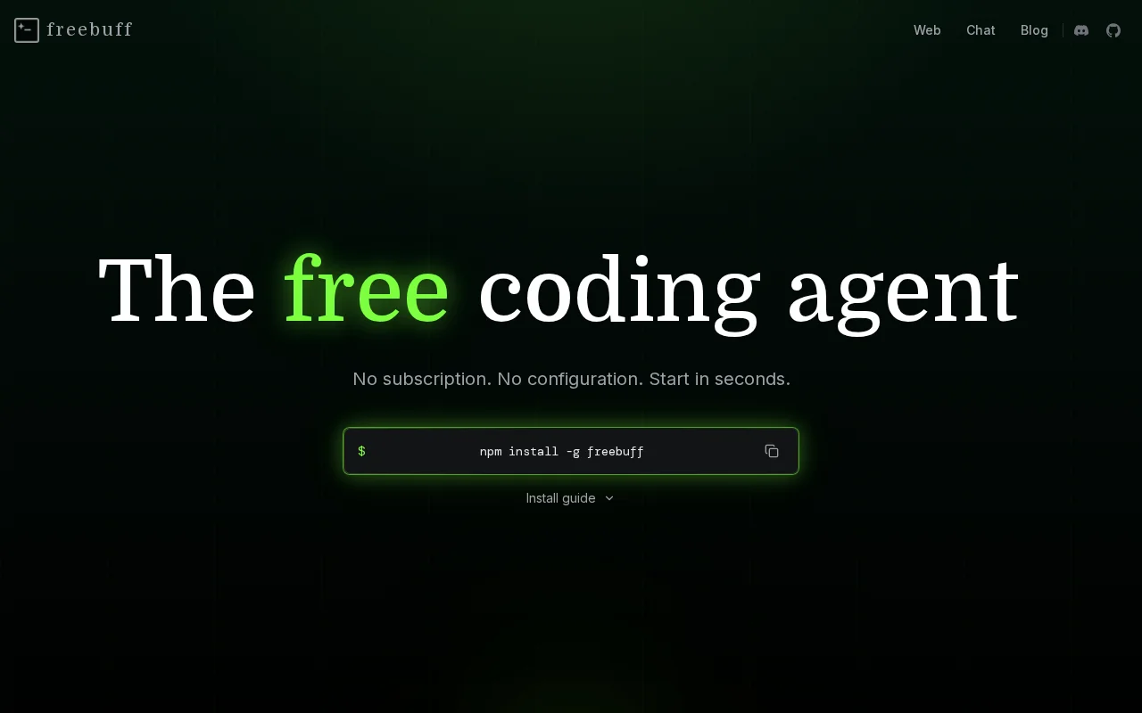 A free CLI coding agent, powered by ads