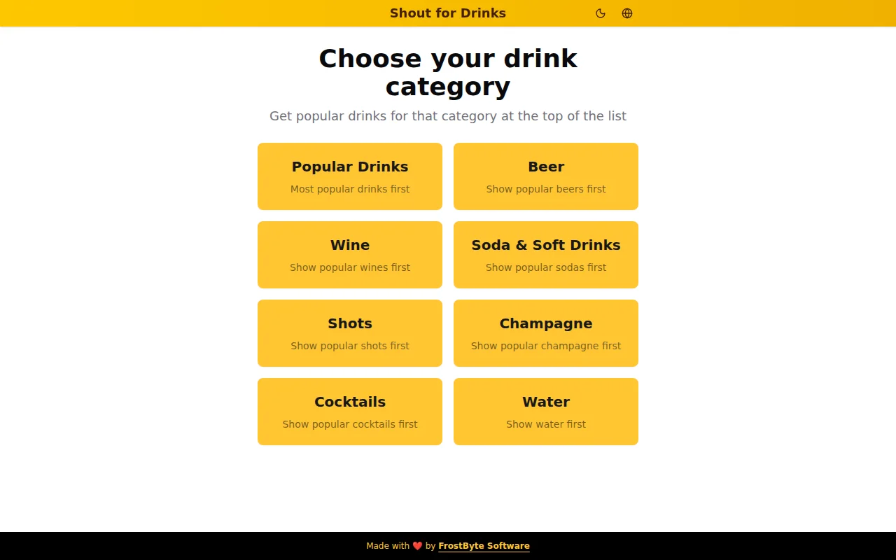 Shout for Drinks – Don't scream your drinks order at festivals/bars