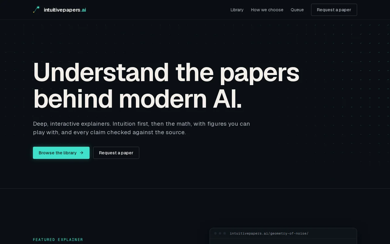 A website to understand and study AI papers