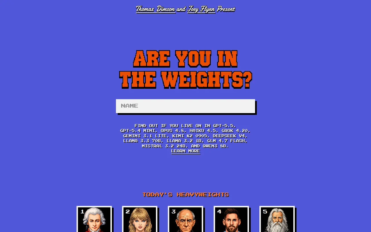 Are You in the Weights?