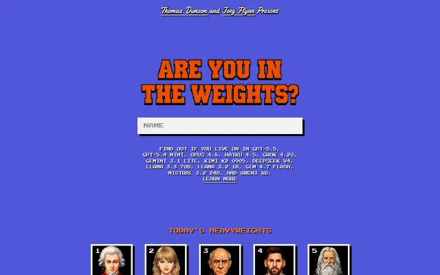 Are You in the Weights?
