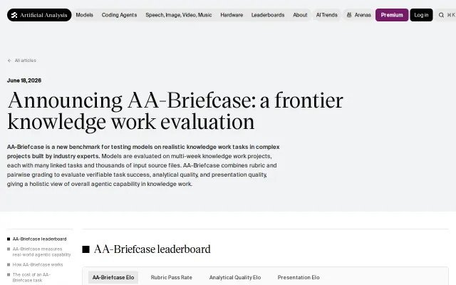 AA-Briefcase: a frontier knowledge work evaluation