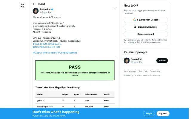 A/B testing LLM silence with one system-prompt toggle