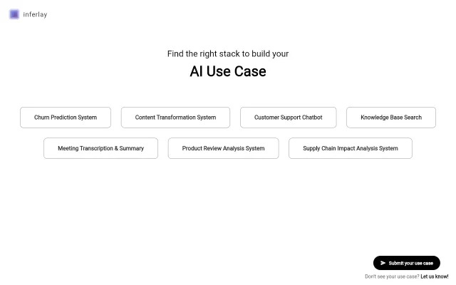 Find the right stack for your AI use case