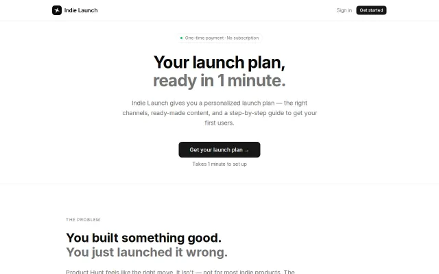 Indie Launch – personalized launch plans for indie developers