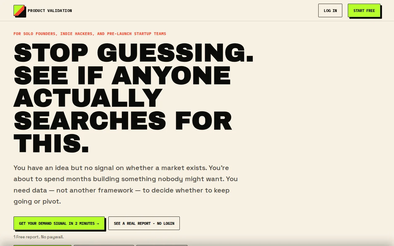I made a startup idea validator for founders who move fast