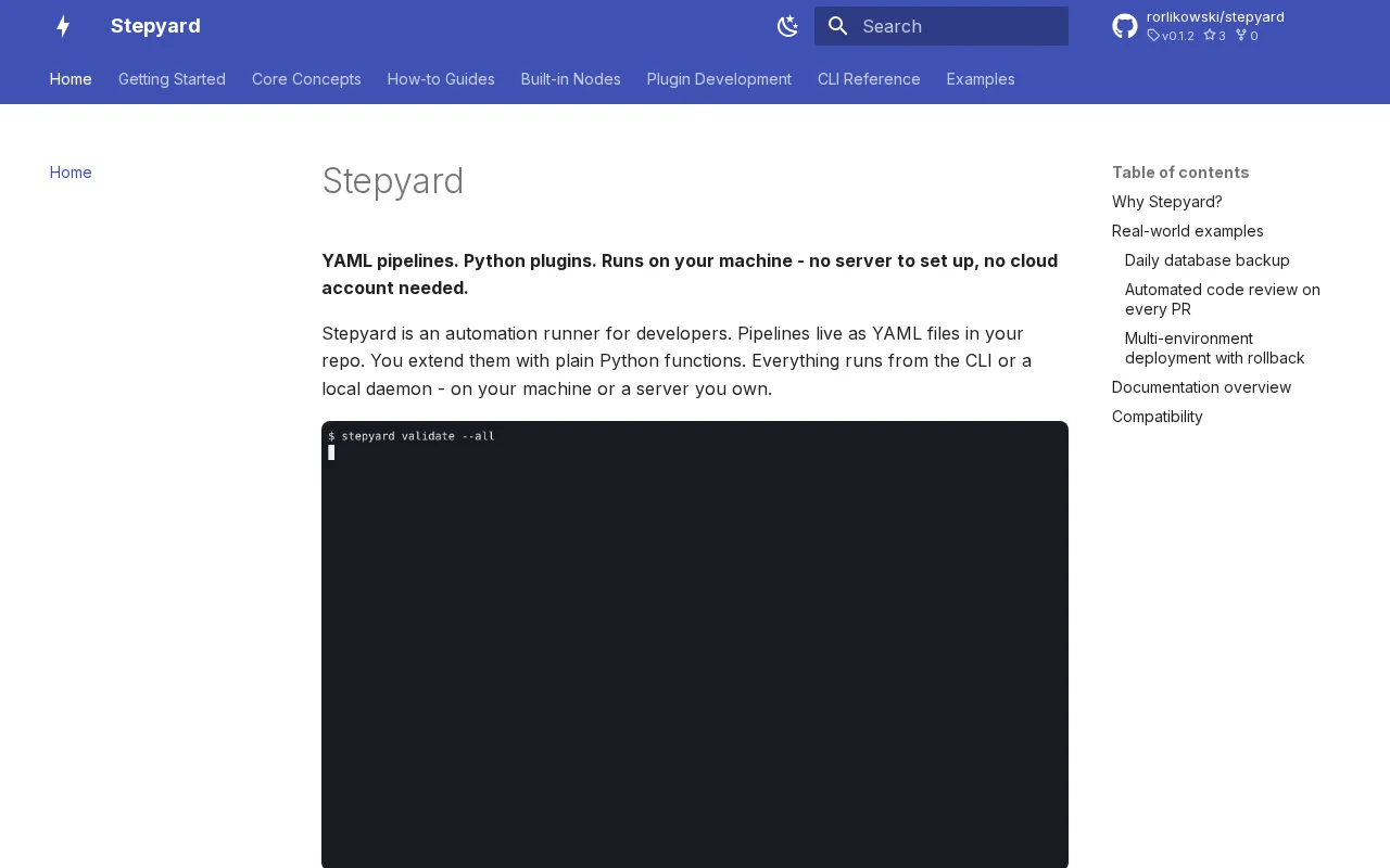 Local automation runner with built-in LLM steps – YAML pipelines