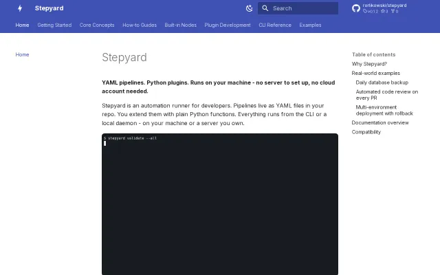 Local automation runner with built-in LLM steps – YAML pipelines